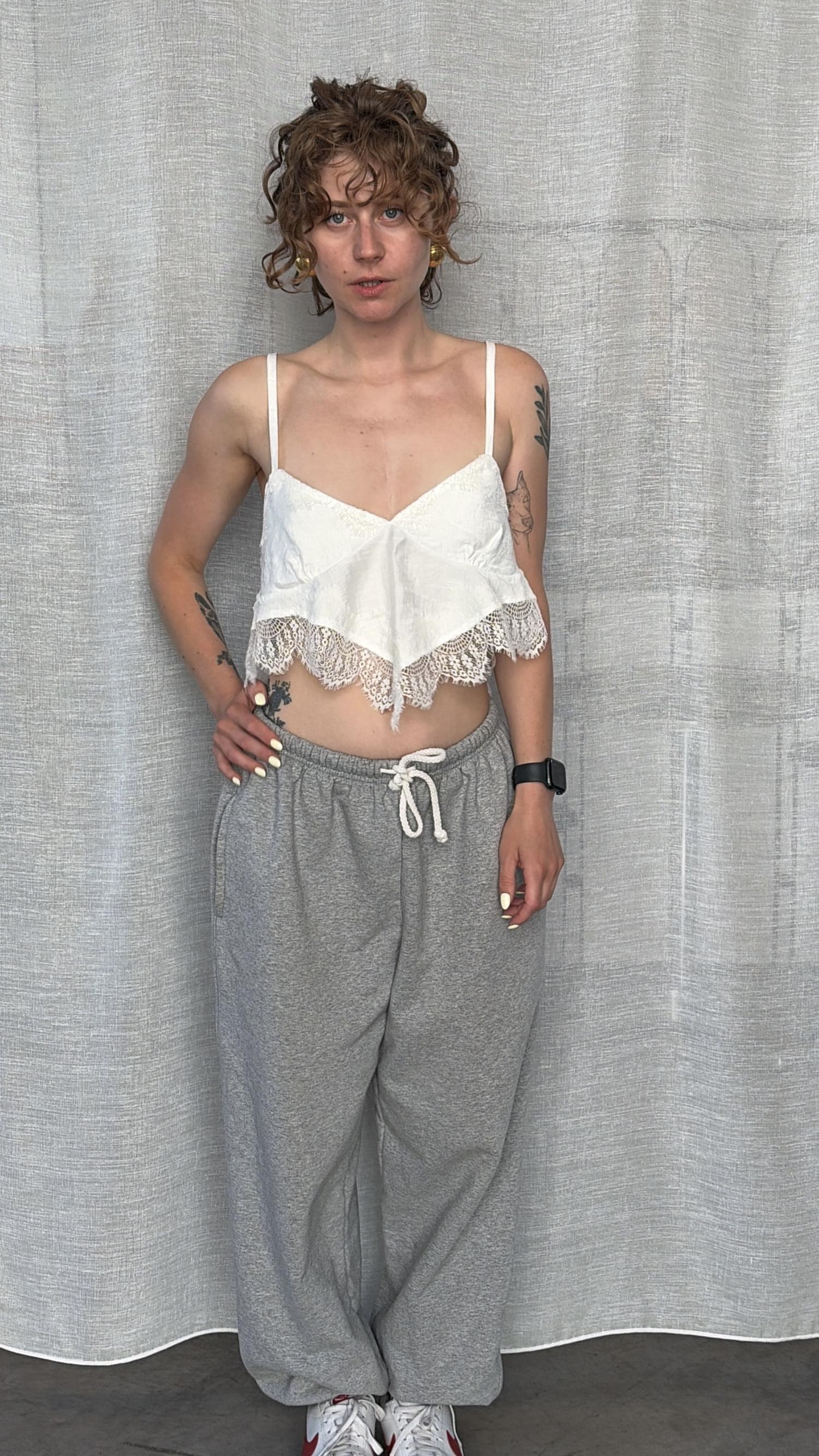 Lace top white