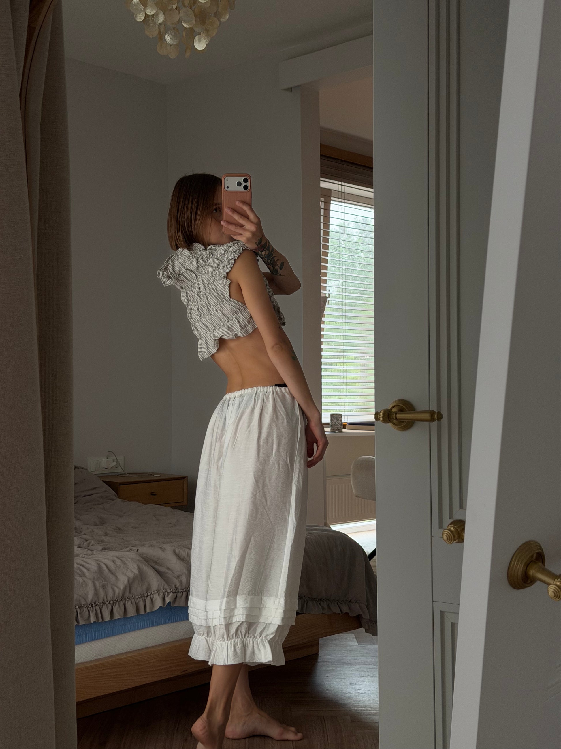bloomers white long side model