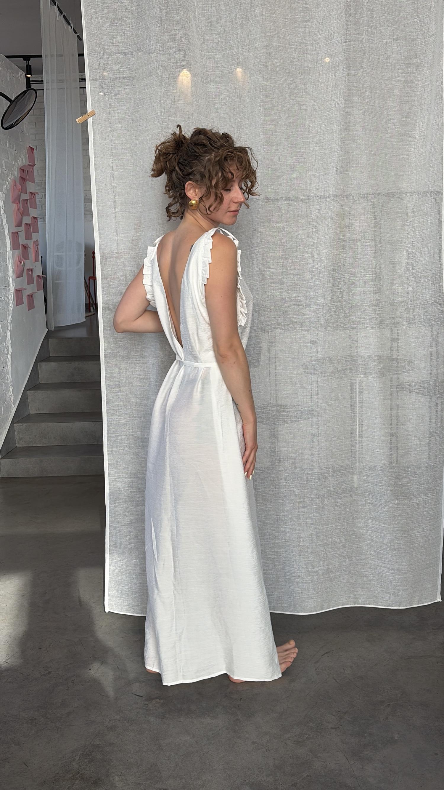 white long dress