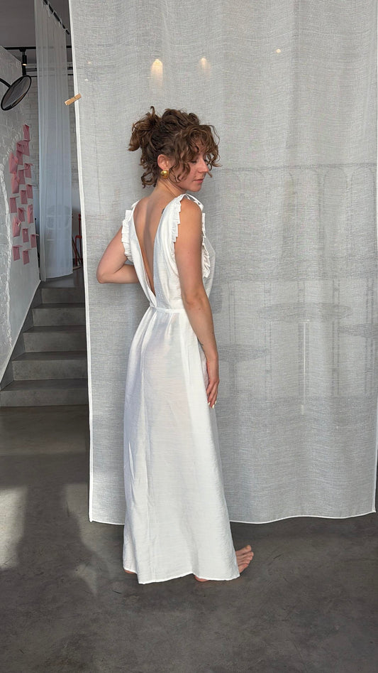white long dress