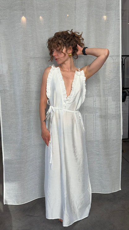 white long dress front